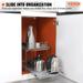 VEVOR 2 Tier 13x21in Pull Out Cabinet Organizer Heavy Duty Slide Out Pantry Shelvesfor Inside Kitchen Cabinet Bathroom