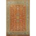 Orange Heriz Serapi Oriental Area Rug Hand-Knotted Wool Carpet - 9'0"x 11'9"