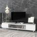 TV Stand TV Cabinet with Tempered Glass Sliding Door, Modern Media Console for TV Up to 70" Living Room TV Media Cabinets