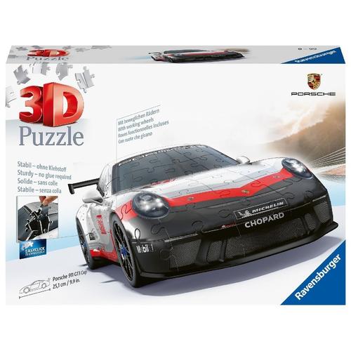 Ravensburger 3D Puzzle Porsche 911 Gt3 Cup 11557 - Das Berühmte Fahrzeug Und Sportwagen Als 3D Puzzle Auto