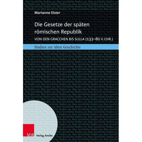 Die Gesetze der späten römischen Republik – Marianne Elster