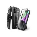 SupCase Unicorn Beetle Pro - Protective case for cell phone - rugged - polycarbonate thermoplastic polyurethane (TPU) - black - for Apple iPhone 15 Pro Max