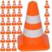 FRCOLOR 50Pcs Mini Traffic Cones Road Street Signs Toys Traffic Barricade Toys Construction Traffic Sign Toys