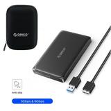 ORICO 2.5 Hard Drive Enclosure usb 3.0 to SATA III 5Gbps External Hard Drive Enclosure with 2.5 inch HDD SSD Storage Bag