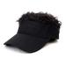 NRUDPQV human hair wigs for women Fashion DIY Hairstyle Adult Funny BaseBall Cap with Fake Hip Hop Hair Wig Solid Adult Female Costume Wigs Toupees K