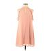 Glamorous Casual Dress - A-Line Mock Sleeveless: Pink Print Dresses - Women's Size Medium