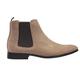 Xposed Mens Retro Chelsea Boots Faux Suede Leather Classic Casual Ankle Dealer Shoes [UB8888-1-BEIGE-42]