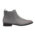 Xposed Mens Retro Chelsea Boots Faux Suede Leather Classic Casual Ankle Dealer Shoes [UB8888-1-GRIS-42]