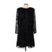 Lillie Rubin Casual Dress: Black Dresses - Women's Size 8