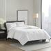 Ebern Designs Xayvion Oversized Down Alternative Comforter Polyester/Polyfill/Microfiber in White | Full/Queen | Wayfair