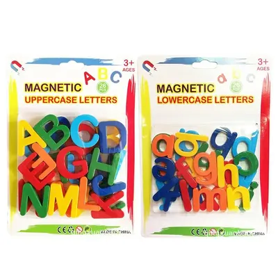 Lettres anglaises magnétiques pour enfants jouets éducatifs précoces autocollants magnétiques