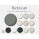 Sherwin-Williams Color Designer Palette: Retreat, 12 Sherwin Williams Paint for the whole house, design your Modern interior neutral home