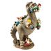 Dinosaur Eating Gnomes Garden Statue Outdoor Art Sculpture for Patio (L)