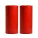 Mothers Day Red Candles Scented Citronella or Unscented Set of 2 3x6 60 Hour - Ritual Prayer Candle - 20 oz each - Romantic Mothers Day Table decoration