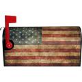 Patriotic Mailbox Covers Magnetic Standard Size 18 X 21 Vintage Grunge American USA Flag Mailbox Cover Decorations Wrap
