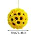 Wall Sunflower party get by january Artificial Plants Artificial Sunflower Hangs Sunflower Ball Wedding Party Home Decoration Faux Sunflower Hangs Fake Sunflowers For The Wedding