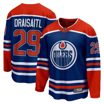 Edmonton Oilers Fanatics Branded Heimtrikot Breakaway - Marineblau - Leon Draisaitl - Herren Image