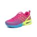 Gomelly Women Running Shoe Air Cushion Tennis Shoes Mesh Sneakers Lightweight Trainers Workout Athletic Fashion Sneaker Rose Red 7