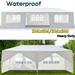 Clearance! Wedding Party Tent 10 x 30 Outdoor Canopy Tent with 5 SideWalls Upgraded White Backyard Tent for Outsides Patio Gazebo Tent BBQ Shelter for Garden Camping Grill