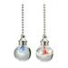 2pcs Ceiling Fan Pull Chain Hanging Light Pull Chain Decorative Pull Chain Extension