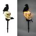 Led Solar Light Halloween Horror Skeleton Ghost-shape Outdoor Landscape Lamp With Stake For Garden Decor