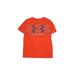 Under Armour Active T-Shirt: Orange Solid Sporting & Activewear - Kids Boy's Size Small