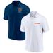 Men's Fanatics Branded White/Navy Chicago Bears Lockup Two-Pack Polo Set