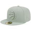 Men's New Era Light Green Toronto Raptors Sage Color Pack 59FIFTY Fitted Hat