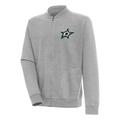 Men's Antigua Heather Gray Dallas Stars Victory Full-Zip Jacket