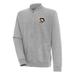 Men's Antigua Heather Gray Pittsburgh Penguins Victory Full-Zip Jacket