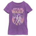 Girls Youth Purple Star Wars Classic T-Shirt