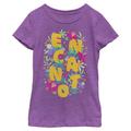 Girls Youth Purple Encanto Flower T-Shirt
