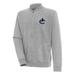 Men's Antigua Heather Gray Vancouver Canucks Victory Full-Zip Jacket