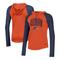 Women's Under Armour Orange Auburn Tigers Gameday Mesh Performance Raglan Hooded Long Sleeve T-Shirt