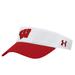 Men's Under Armour White Wisconsin Badgers Logo Performance Adjustable Visor