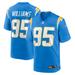 Men's Nike Nicholas Williams Powder Blue Los Angeles Chargers Team Game Jersey