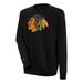 Men's Antigua Black Chicago Blackhawks Victory Pullover Sweatshirt