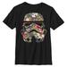 Youth Black Star Wars Floral Stormtrooper T-Shirt