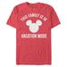 Men's Heather Red Mickey Mouse Vacation Mode T-Shirt