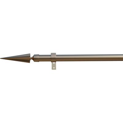 Gardinenstange INDEKO "Parma", silber (silberfarben), L:340cm Ø:16mm, Eisen, Gardinenstangen Image