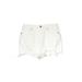 Ann Taylor LOFT Denim Shorts: White Print Bottoms - Women's Size 27 - Stonewash