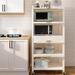 Ebern Designs Lakhvinder 58" Kitchen Pantry in White | 58 H x 23.6 W x 12.6 D in | Wayfair 22473D49D0274CFF980CB2FE0BC389D5