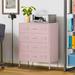 17 Stories Garrisons 4 - Drawer Dresser, Metal in Pink | 39.96 H x 31.5 W x 15.75 D in | Wayfair 974D9E1C66A4470AB28D537168715A8B