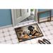 East Urban Home Kuhnhenn Pug Fall Kitchen Pumpkins Non-Slip Indoor/Outdoor Doormat Synthetics | 27 H x 18 W in | Wayfair