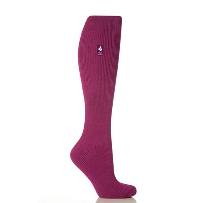 Fuchsia Heat Holder Knee High Socks 4-8