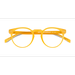 Unisex s round Crystal Yellow Eco Friendly,Plastic Prescription eyeglasses - Eyebuydirect s Oak