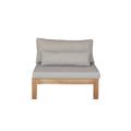 Fauteuil de jardin en teck massif taupe