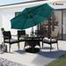 Clihome 10FT 3-Tiers Vented Round Market Umbrella with Crank Lift