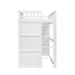 Twin Size House Loft Bed,Solid Wood Loft Bed With Ladder,White