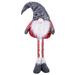 Gnome with Gray Hat and Telescopic Legs Fabric Christmas Decoration - N/A